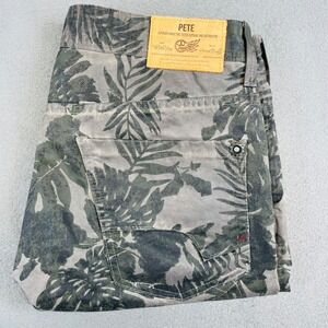 Handcrafted Selvedge Camo Denim Jeans Men 34 Rare Redline Workwear Utility Pants